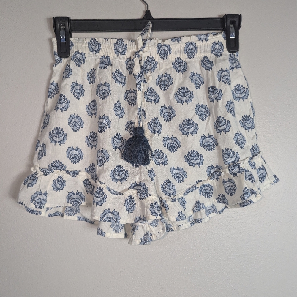 S Rachel Zoe Cotton Printed Drawstring Shorts